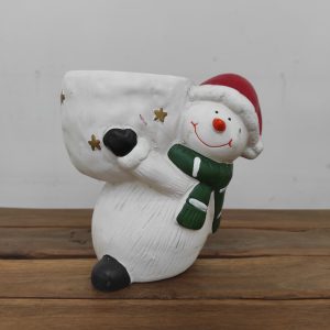 Vaso Louça 'Boneco de Neve' - V. 8