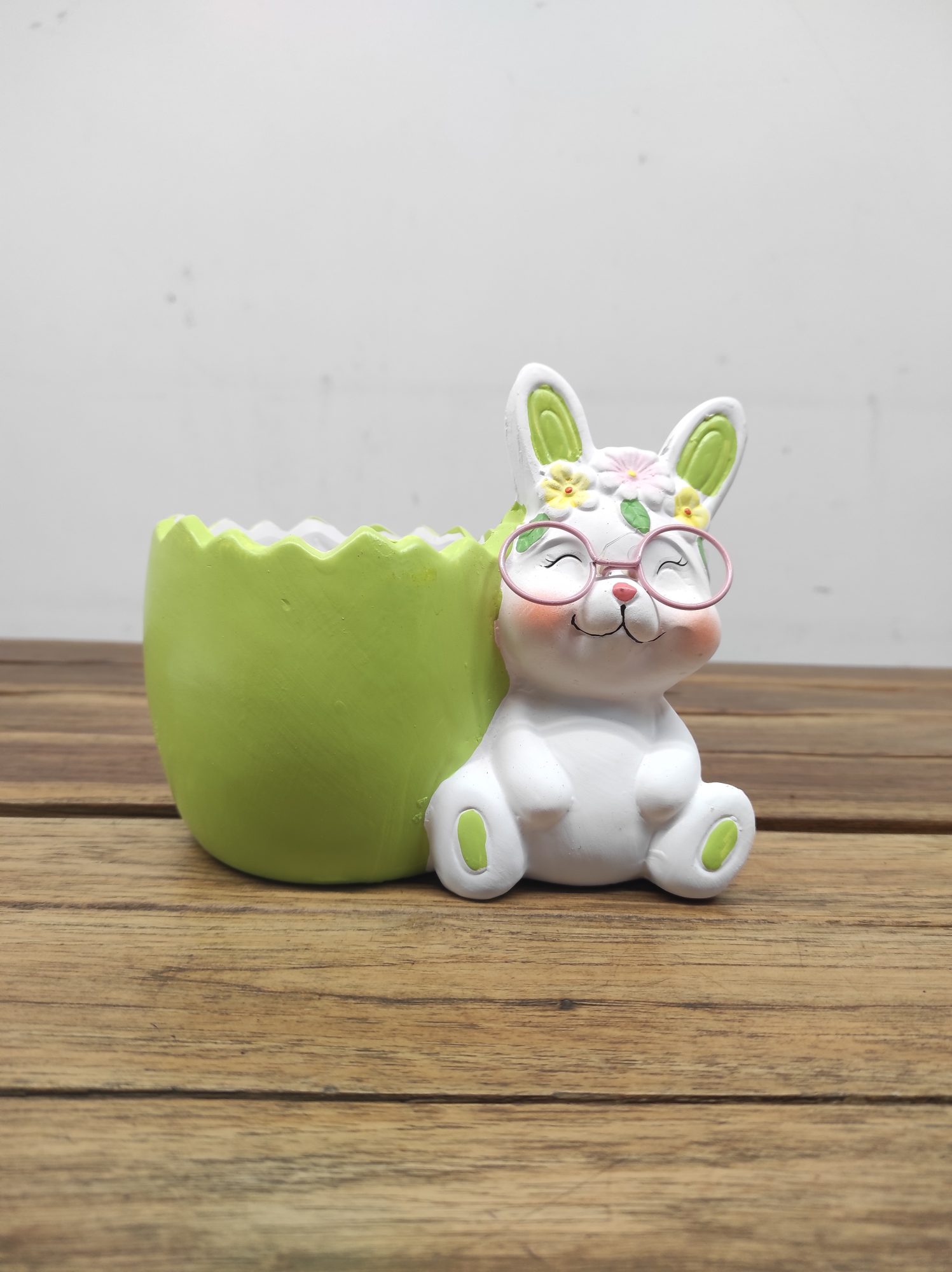 Vaso de Cerâmica - Coelho Verde