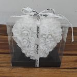 Coração em Rosas de Espuma - Branco