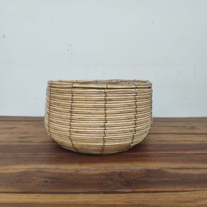 Vaso Em Vime Natural - Medio