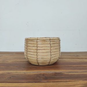 Vaso Em Vime Natural - Pequeno
