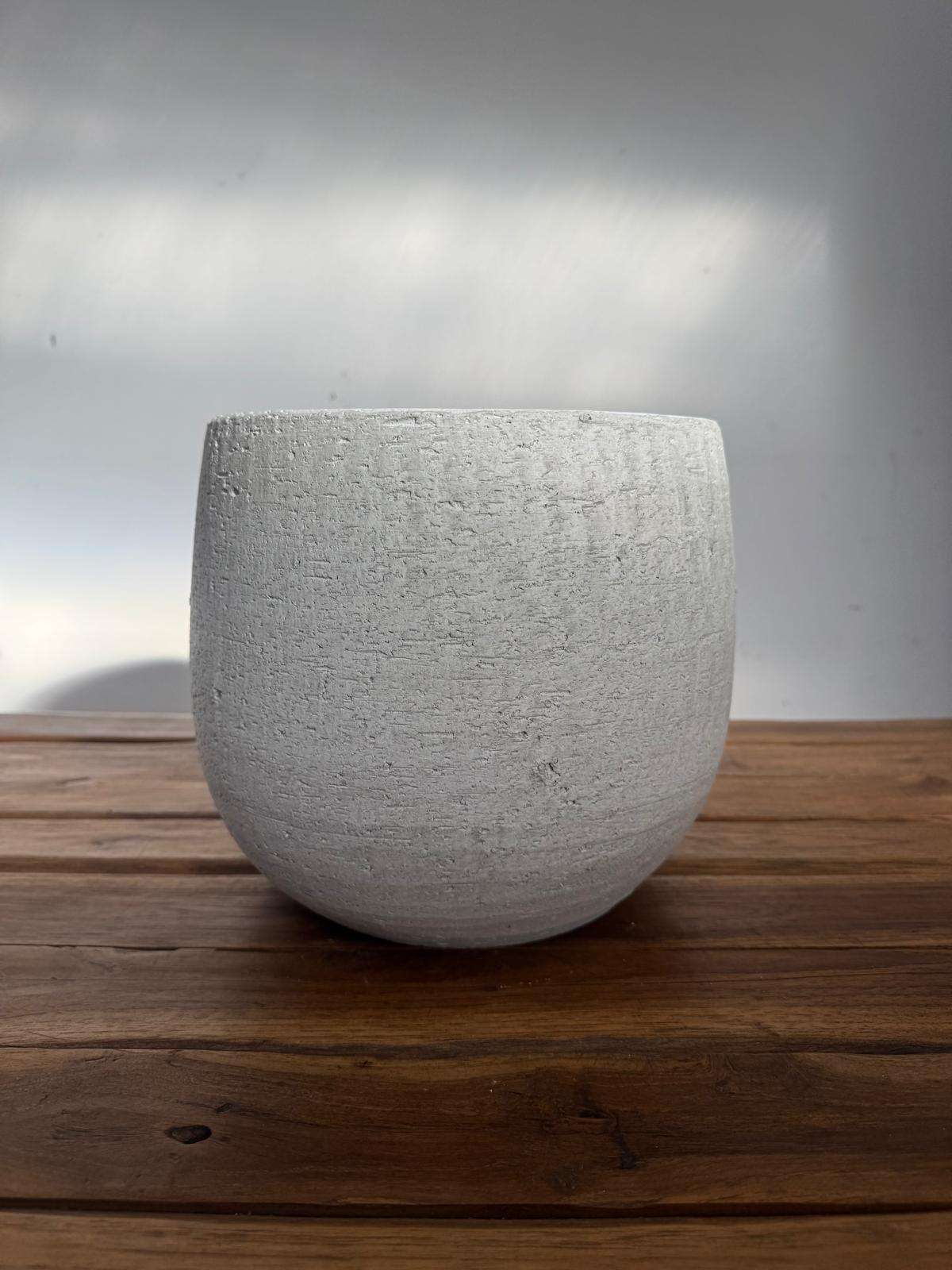 Vaso Hemera Creme - 25 Cm
