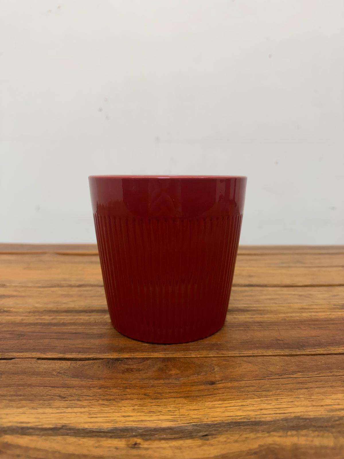 Vaso Decorativo Vermelho - 12 cm